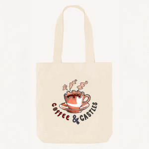 Coffee and Castles Tote Bag